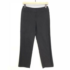 WHBM Black Slim Ankle Career Pants EUC 0 Short 0S